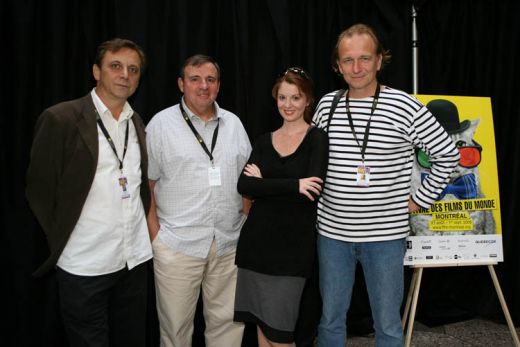 Tihomir Stanic, Goran Markovic, Jelena Dokic, Svetozar Cvetkovic, acteur et producteur du film TURNEJA (LA TOURNÉE)